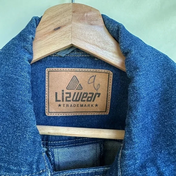 Liz Wear Vintage Denim Bomber Jean Jacket - Picture 7 of 7